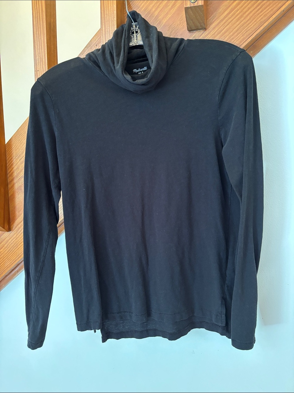 Madewell women’s Black Turtleneck Long-Sleeve top